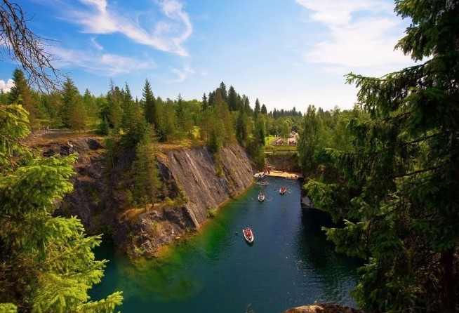 Ruskeala marble quarries
