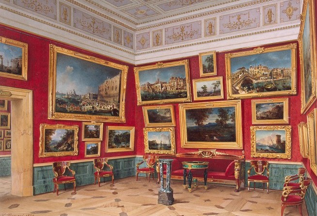 Hall of Italian painting in the Hermitage