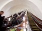 People on escalators