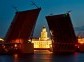 Palace Bridge in night lights