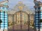 Exquisite entrance gates that lead to the territory of the Catherine's Palace