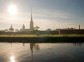 Cathedral in Peter and Paul Fortress - citadel of St Petersburg, Russia, founded by Peter the Great