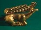 Plaque &quot;Deer&quot;. 6th century BC. e. Gold. The State Hermitage Museum, St. Petersburg. Sample of zoomorphic art (&quot;animal style&quot;).