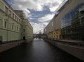 The Mariinsky Theater complex straddles the Kryukov canal in downtown St. Petersburg, with the old (left) and new theaters connected by a glass gangway.