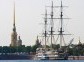 Magnificent view of the Neva Embankments