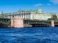 Palace Bridge in summer day. Saint-Petersburg