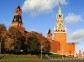 Kremlin wall and Spasskaya Tower in Moscow