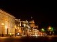 Night view of Nevsky Prospect. Sight from Palace Square. St. Petersburg, Russia