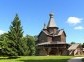 Old russian wooden architecture church in Velikiy Novgorod
