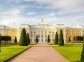 The Peterhof Grand Palace facade in Saint-Petersburg, Russia It was built in 1714 as a country residence of Peter The Great