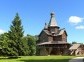 Old russian wooden architecture church in Velikiy Novgorod