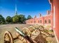 Peter and Paul fortress inner court. St. Petersburg, Russia