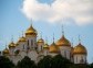 The Annunciation cathedral (left) and the Assumption cathedral (right) in Moscow Kremlin, Russia.