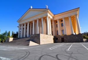 The neoclassical temple of culture - the Winter Theater in Sochi