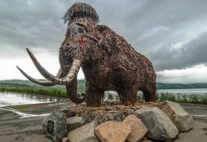 Sculpture "Time" (monument to Mammoth), Magadan