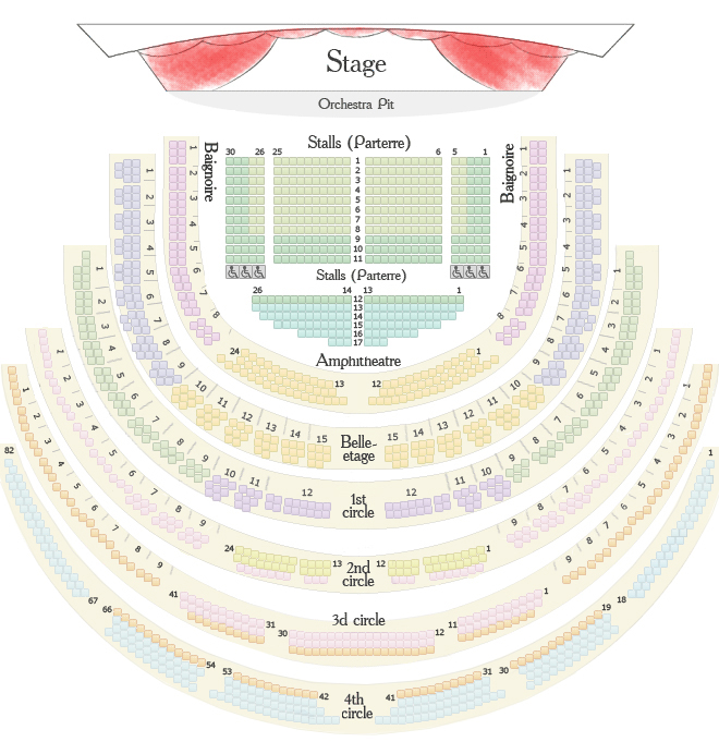 Места в большом театре историческая сцена схема зала с местами
